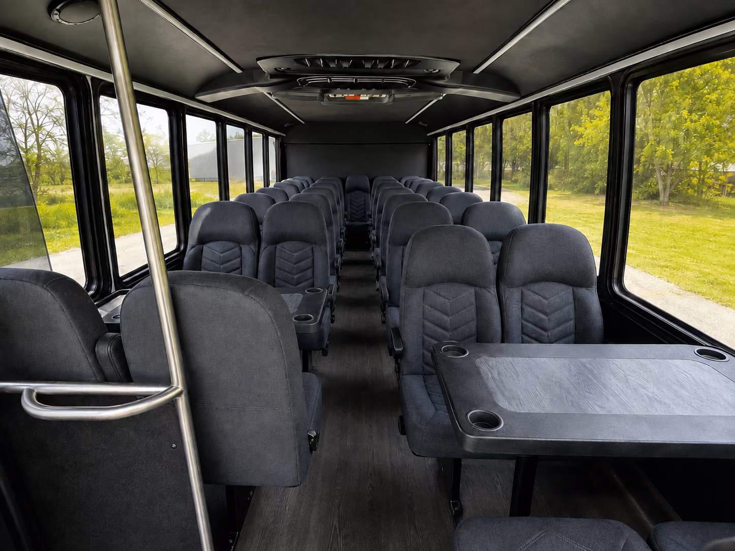 virginia beach 18 passenger minibus inside