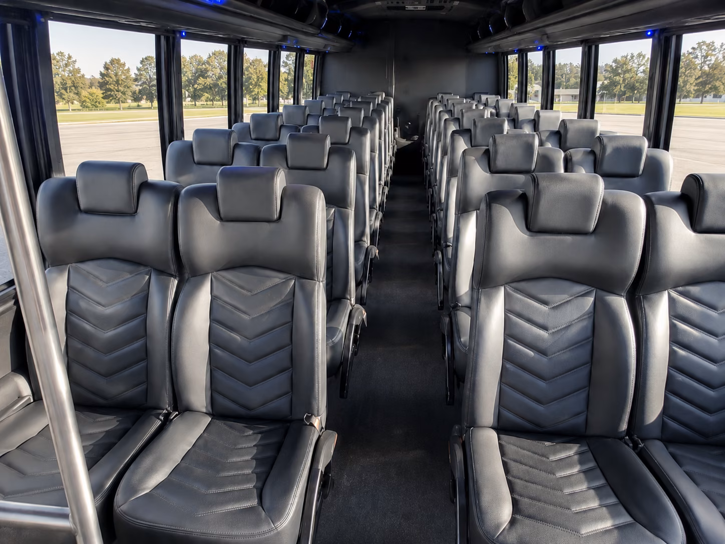 virginia beach 18 passenger minibus interior