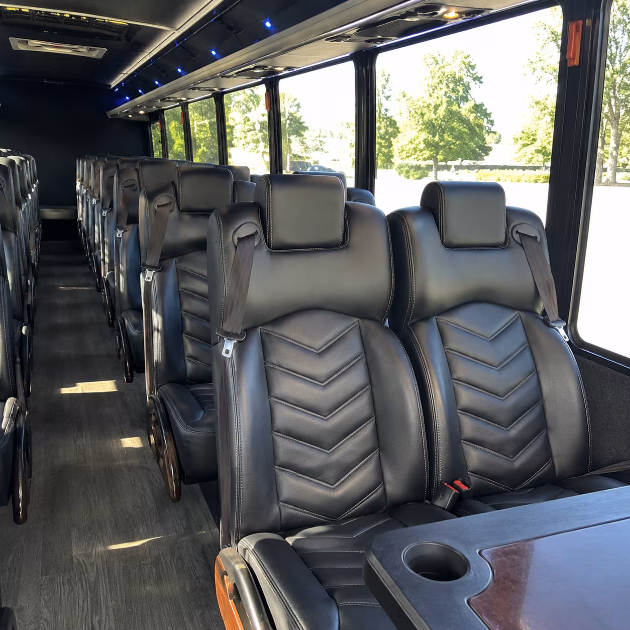 virginia beach 25 passenger minibus inside