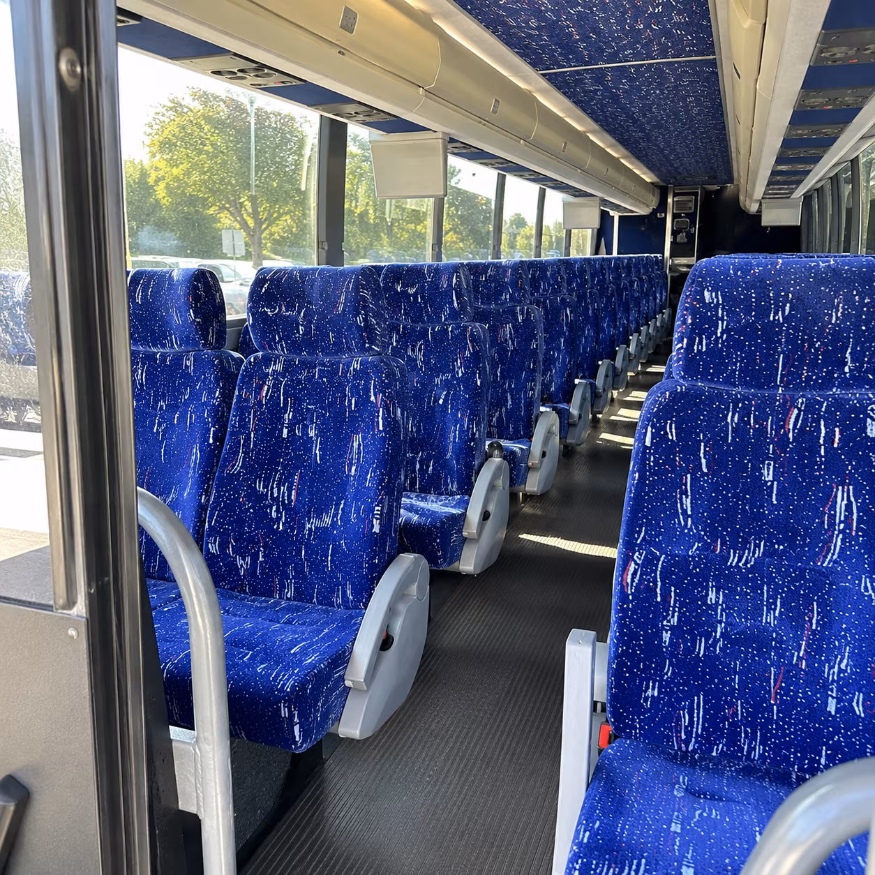 virginia beach 50 passenger charter bus inside