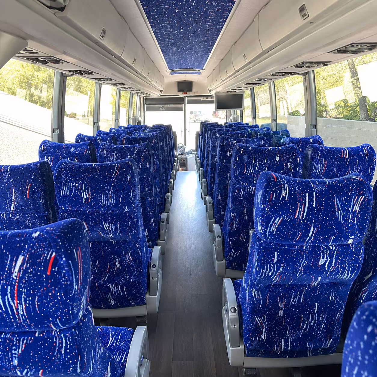 virginia beach 50 passenger charter bus interior
