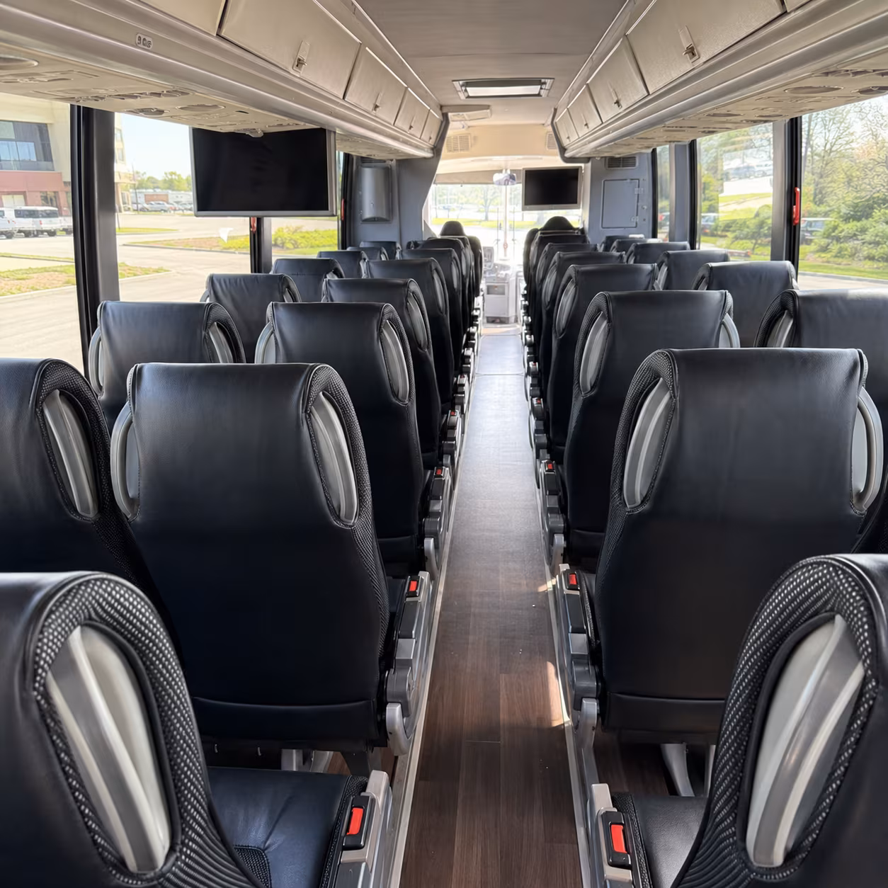virginia beach 56 passenger charter bus inside