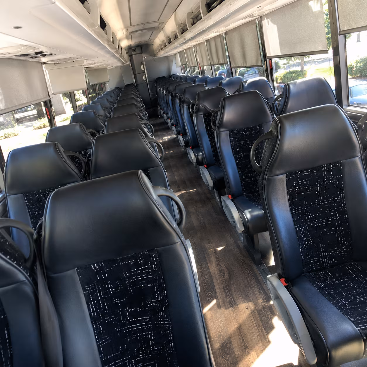 virginia beach charter bus inside