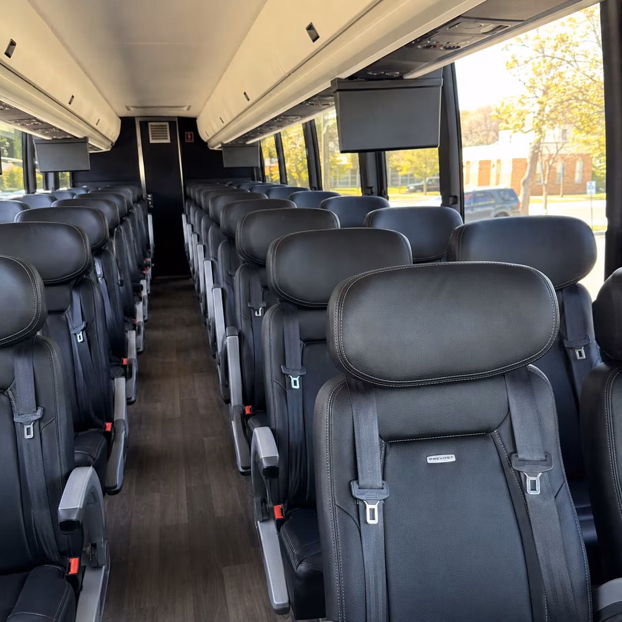 virginia beach charter bus interior