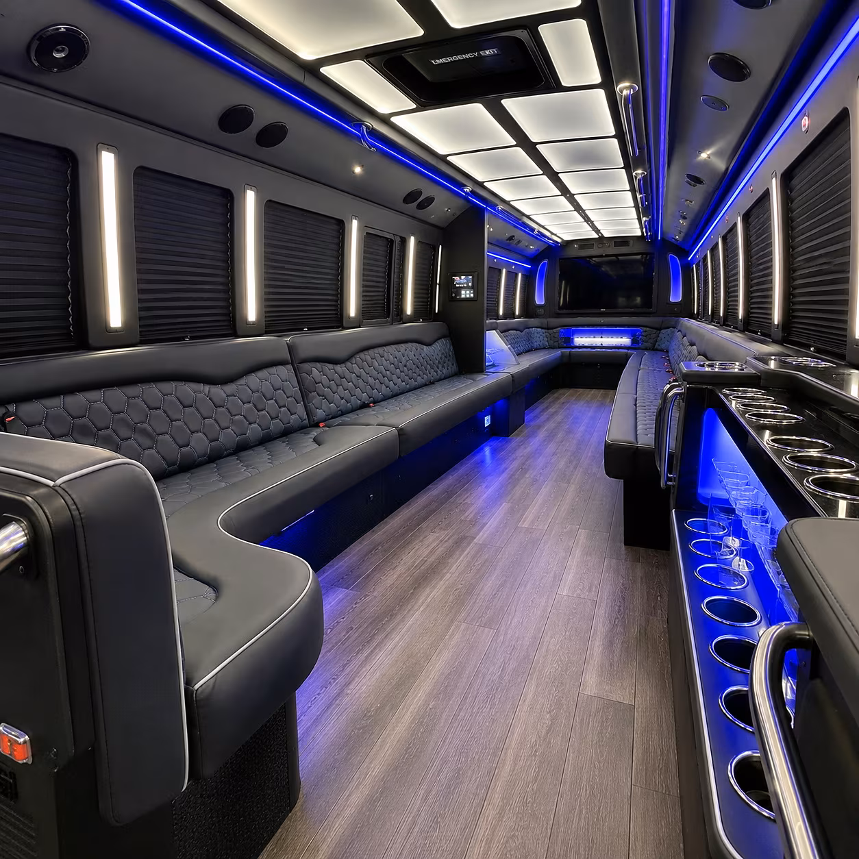 virginia beach party bus interior